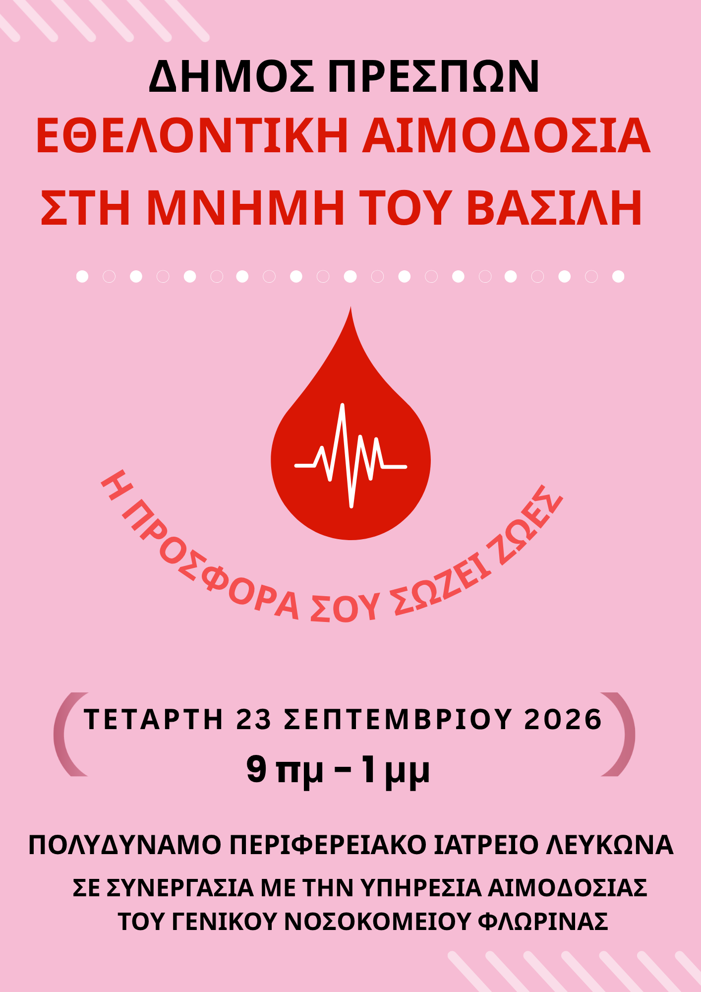 αφισα αιμοδοσία