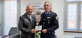 Εθιμοτυπική συνάντηση του Δημάρχου Πρεσπών με τον Αστυνομικό Διευθυντή Φλώρινας